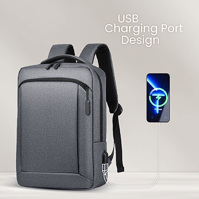 15.6" WOLLY Laptop Backpack with External USB Port 07